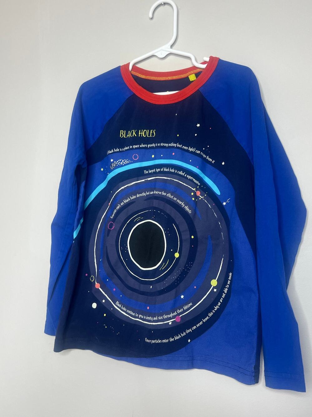 Mini Boden Space- Blackhole Long Sleeve Shirt- Size 8